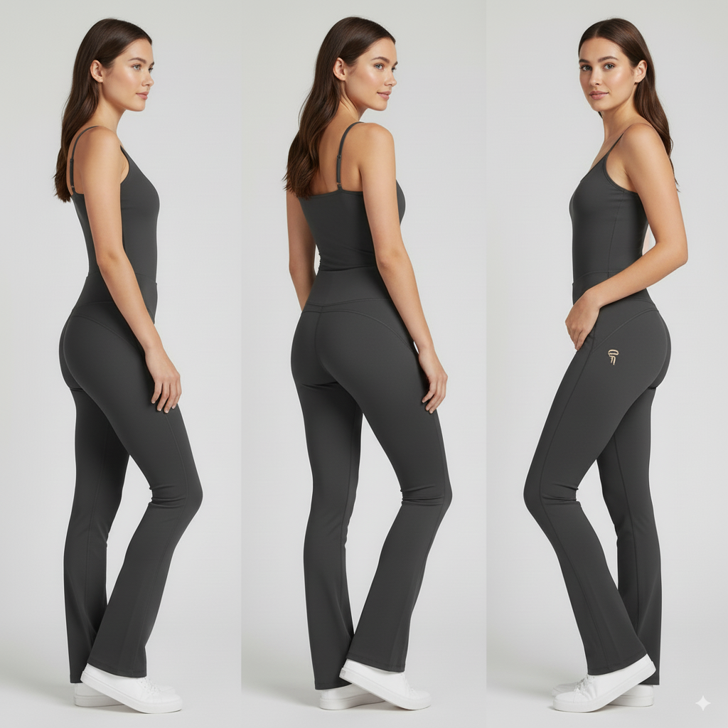 Stretchable Black Workout Pants