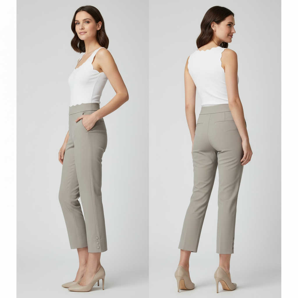 Chic Cropped Dress Pants for Women